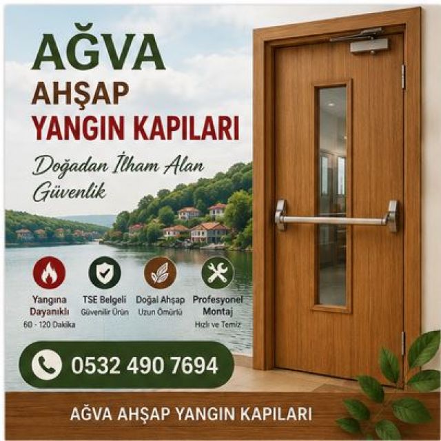 Ağva Ahşap Yangın Kapısı Fiyatları